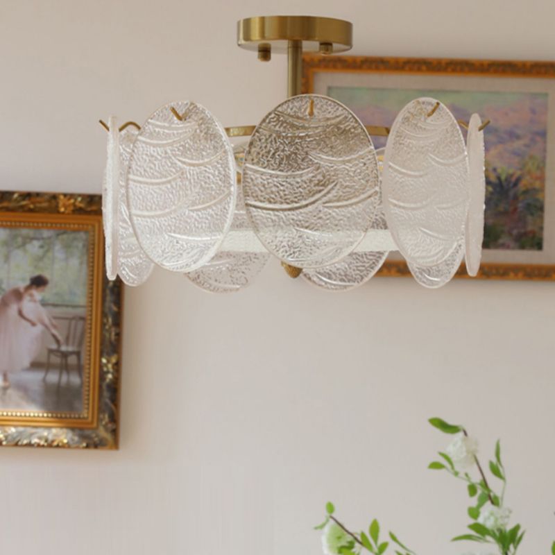 Nordic Ceiling Lamp Simple Glass Shade Flush Mount Light Fixture