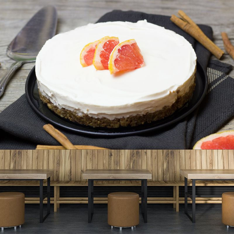 Minimalism Style Dessert Mural Wall Covering for Dessert Shop Baking Shop