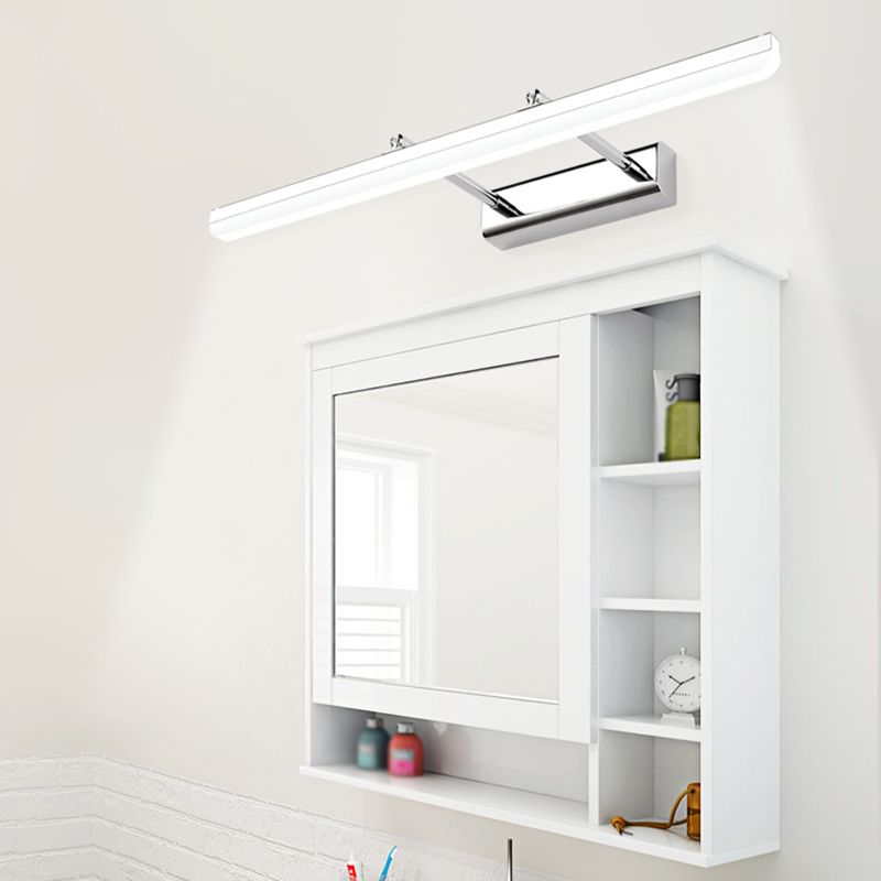 1 Light Tube Vanity Lighting Fixtures Modern Style Metal Vanity Mirror Lights