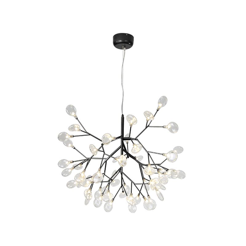 Twig Living Room Pendant Lamp Metallic LED Minimalistic Chandelier Lighting Fixture