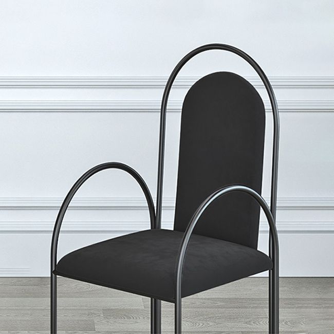 El comedor del metal de Glam preside el sillón lateral tapizado para el uso en el hogar