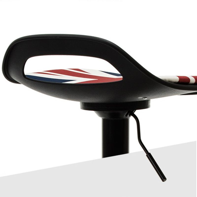 Industrial Style Bar Chair with Swivel Adjustable Height Metal Leg for Counter Bar