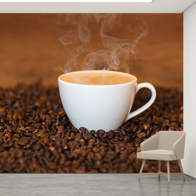 Minimalism Style Coffee Shop Wall Covering Moisture Resistant Wall Decor