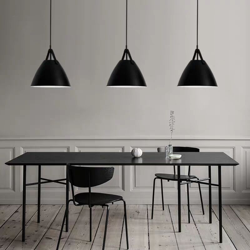 Industrial Style Dining Table Rectangle Solid Wood Black Dining Table with 4 Legs
