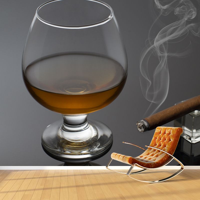 Wine Photo Mural Wallpaper Modern Wall Covering for Bar, Personalized Size Available