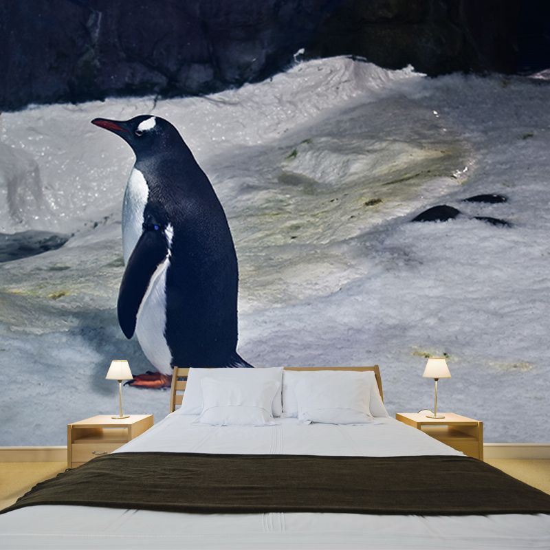 Antarctic Penguins Wall Murals Contemporary Environment Friendly Wall Art for Bedroom