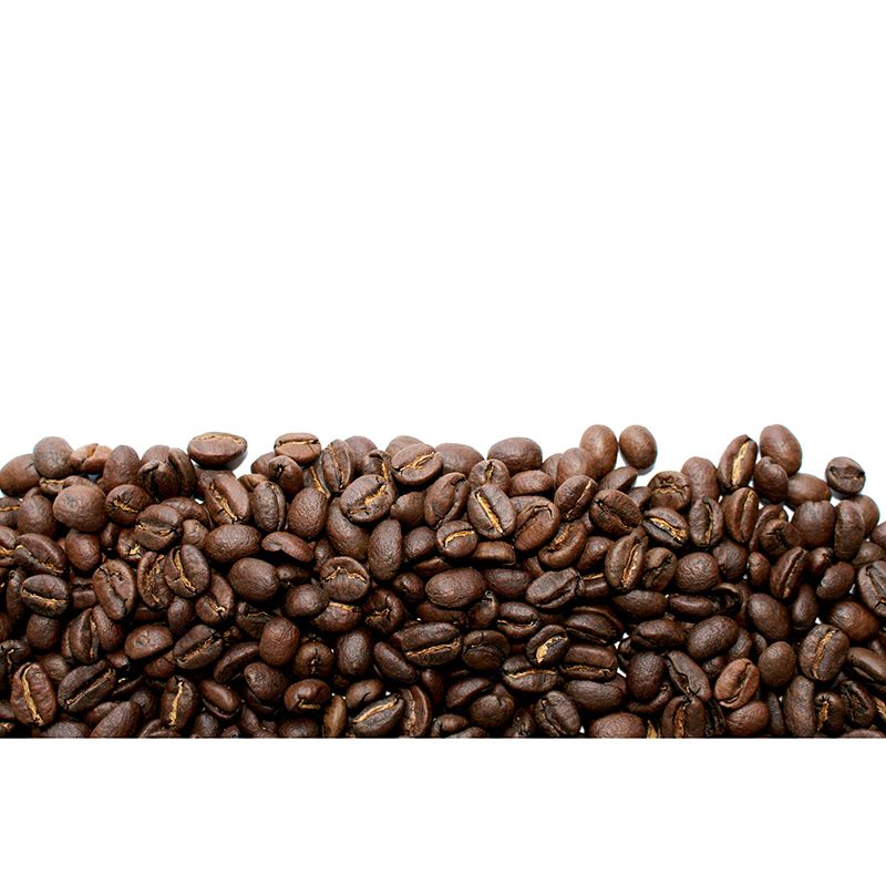 Coffee Beans Mural Photography Horizontal Dark Color Wall Covering for Coffee Shop