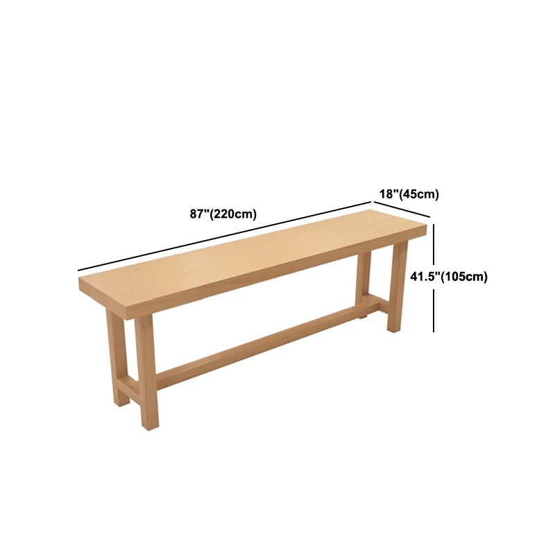 Modern Rectangular Pub Table Set 1/5 Pieces Wooden Counter Table with Backless High Stools