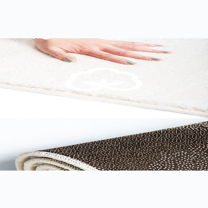 Minimalist Lines Pattern Area Rug Polyester Carpet Non-Slip Backing Indoor Carpet for Living Room