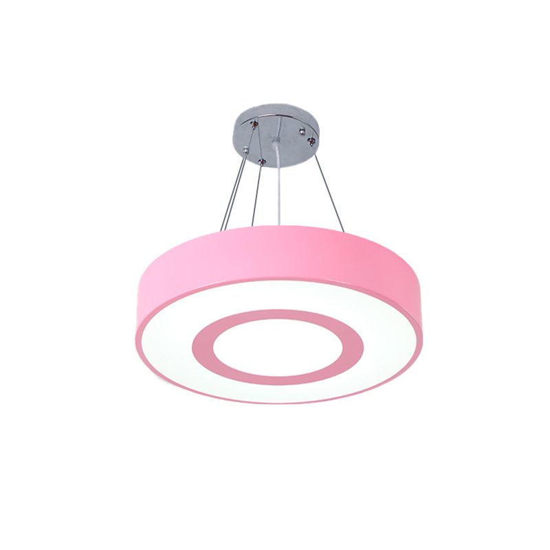 Makkaronfarbene Lollipop hängende leichte Kinder Acryl -LED -Anhänger Licht für Pflegezimmer