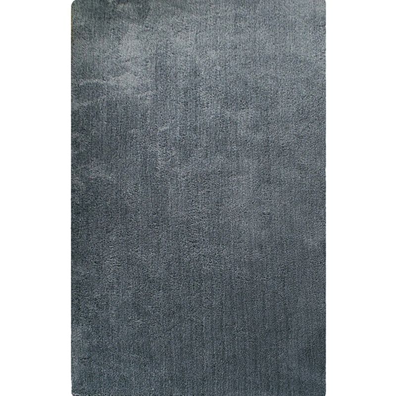 Brown Modern Carpet Solid Color Polyester Rug Easy Care Washable Rug for Living Room
