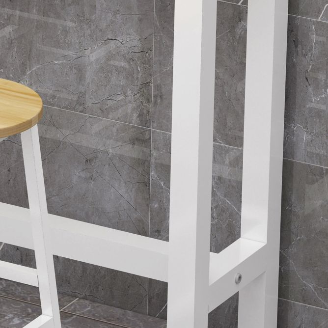 Manufactured Wood Rectangle Pub Table with Metal Frame for Living Room