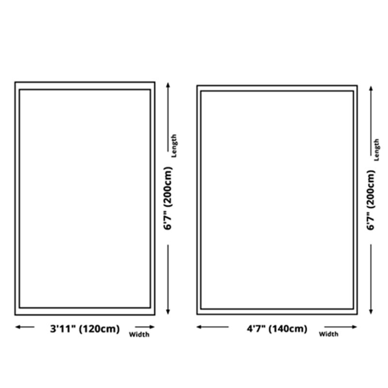 Tapis de tapis intérieur en noir et blanc en noir et blanc