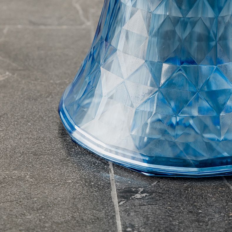 Contemporary 19" Tall Side End Table Plastic Round Side End Table