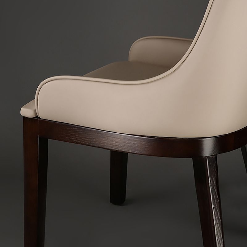 Wood Kitchen Dining Side Chair Contemporary Upholstered Dining Chair