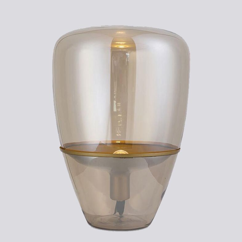 Nordic Creative Conical Tischlampe Glass Ein-Bulb-Schlafzimmer Nachtlicht
