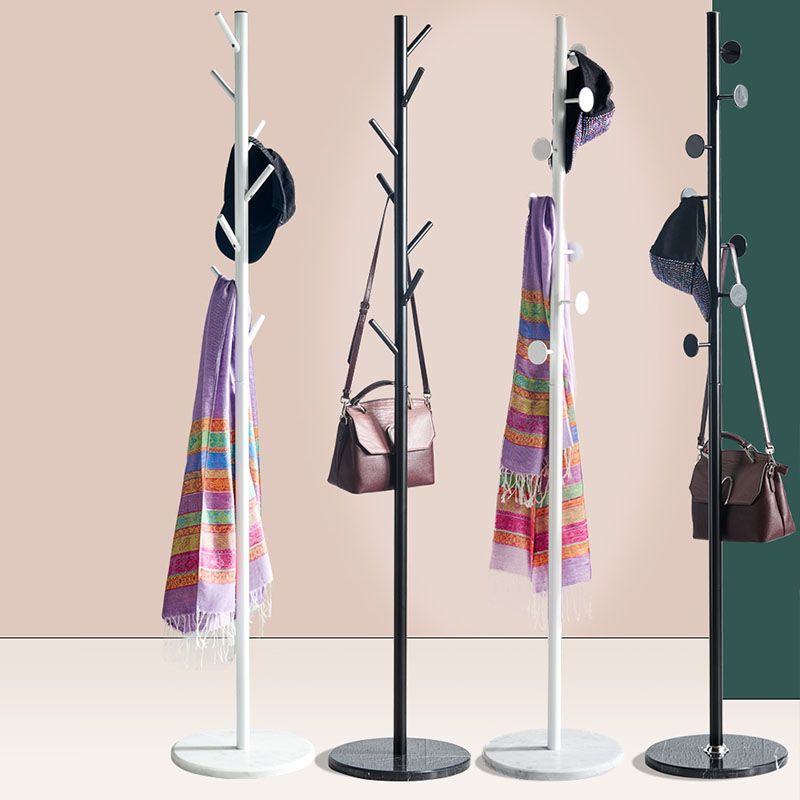 Contemporary Style Hall Tree Metal Coat Rack Free Standing Coat Hanger