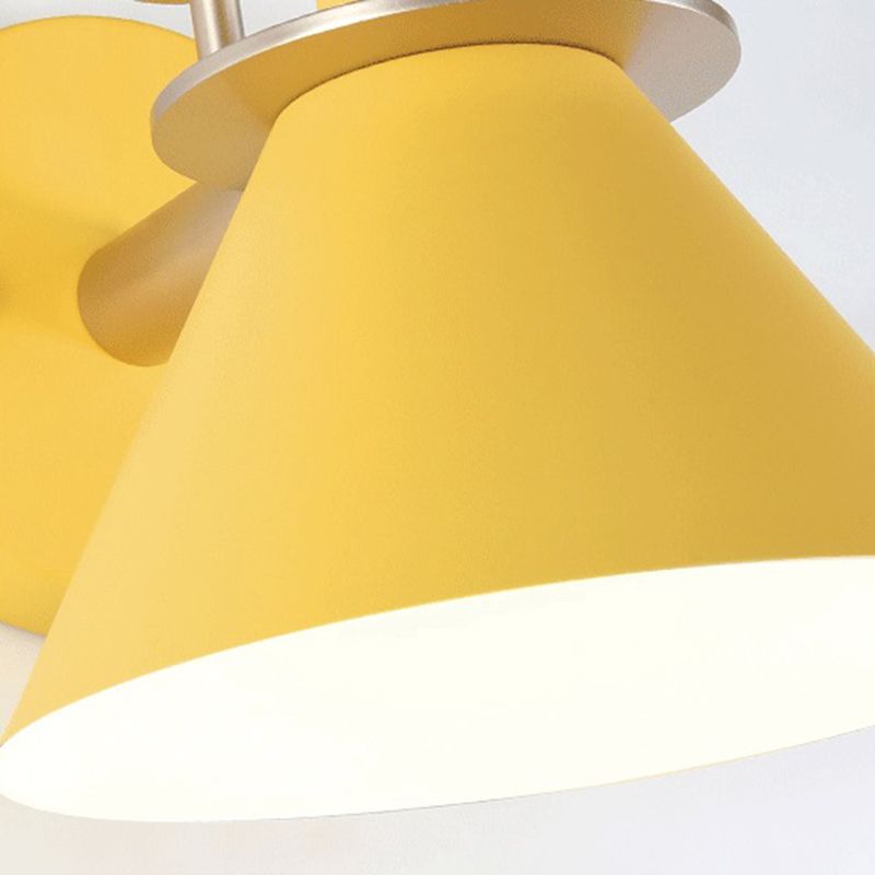 Geometric Shade Metal Wall Sconce Industrial Style Single Light Wall Mounted Light