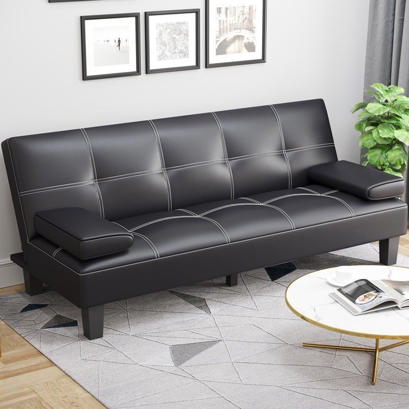 Contemporary Adjustable Sofa Convertible Sofa with Biscuit Back for Living Room