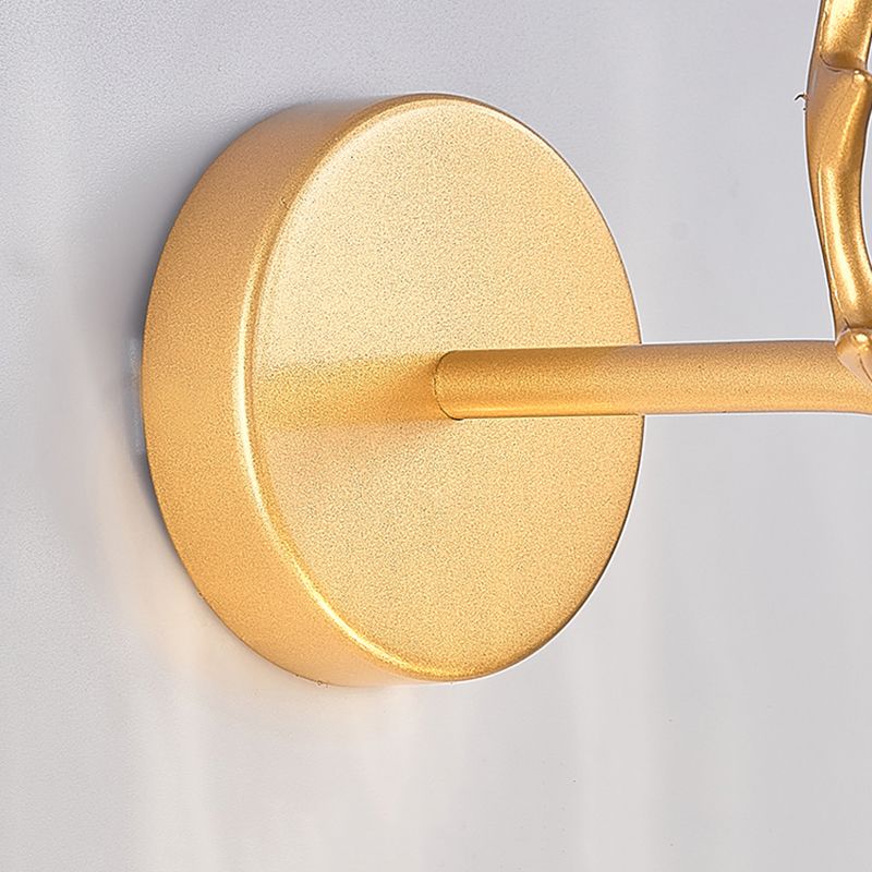 Modern Minimalist Style Spherical Wall Mounted Light Fixture Glass Wall Sconce Lighting with Antlers