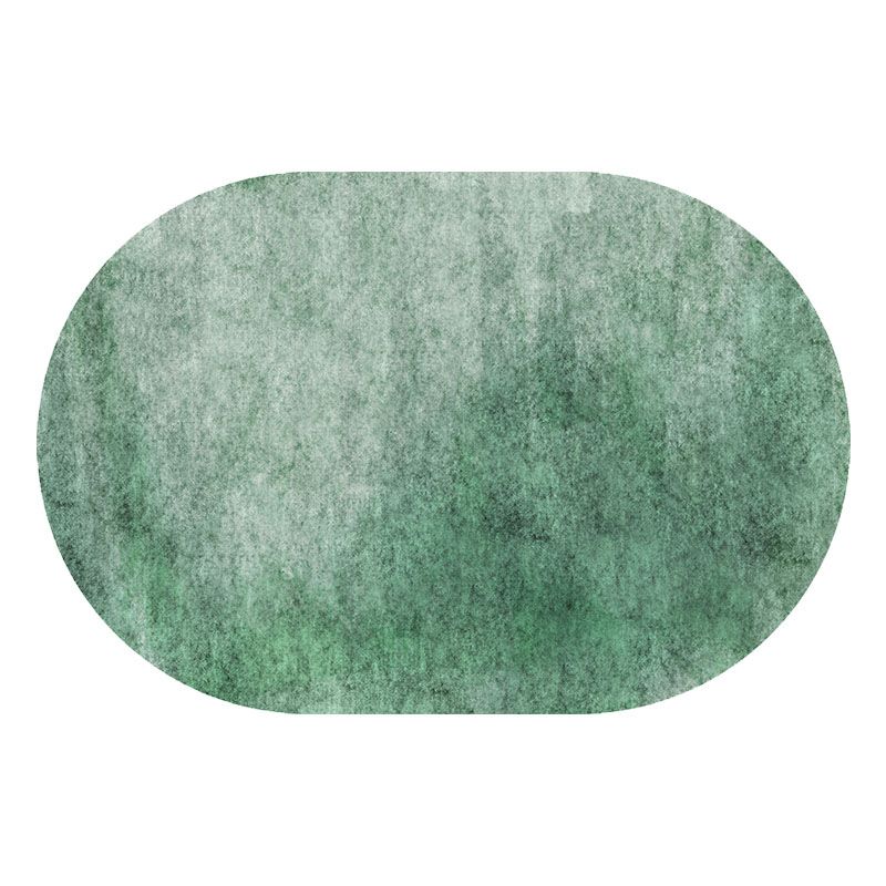 Modern Oval Carpet Minimalist Polyster Indoor Rug Washable Area Carpet for Living Room