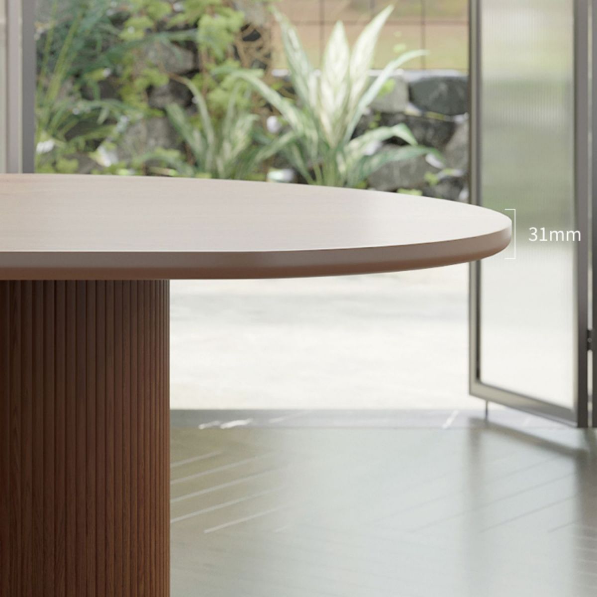 Solid Wood Contemporary Freeform Table Pine Wood Top Table with 3 Legs