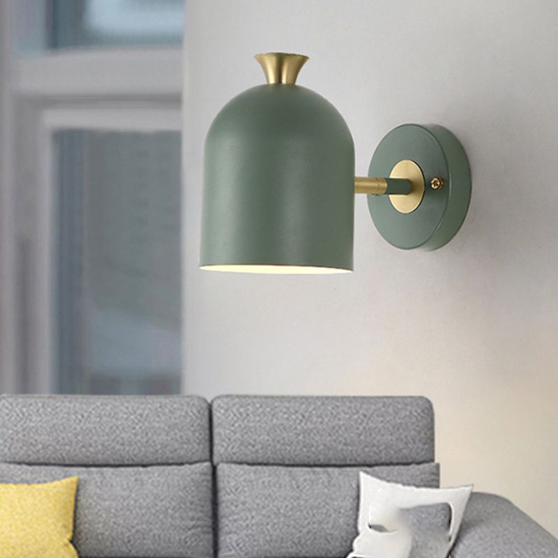 Modernism Macaron Wall Light Metal Shaded Lighting for Bedroom