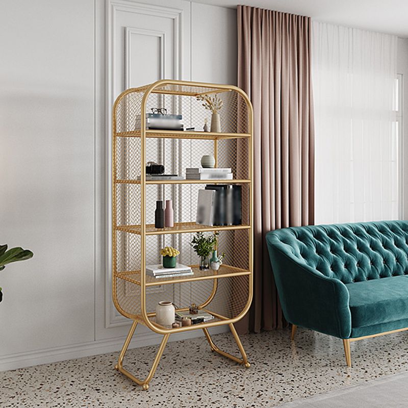 Closed Metal Bookcase Shelf Industrial Shelves for Study Room