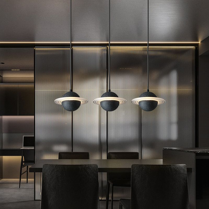 Bar de plafond suspendu de ciment moderne