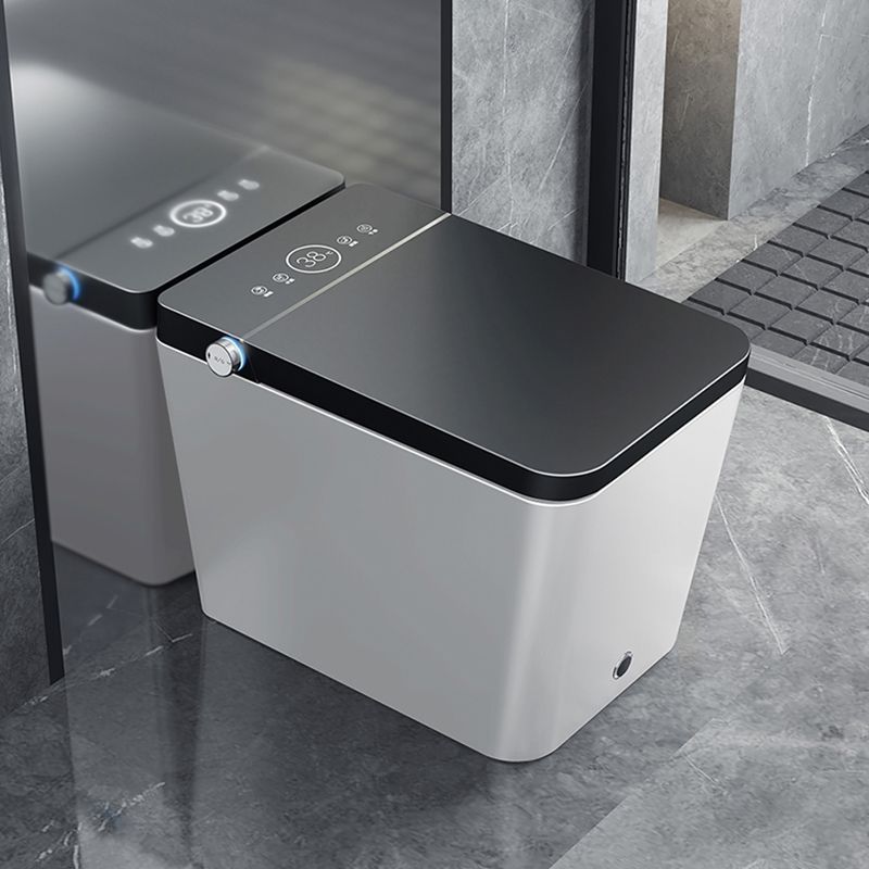 Modern Floor Mounted Flush Toilet Siphon Jet Urine Toilet with Heated Seat for Bathroom