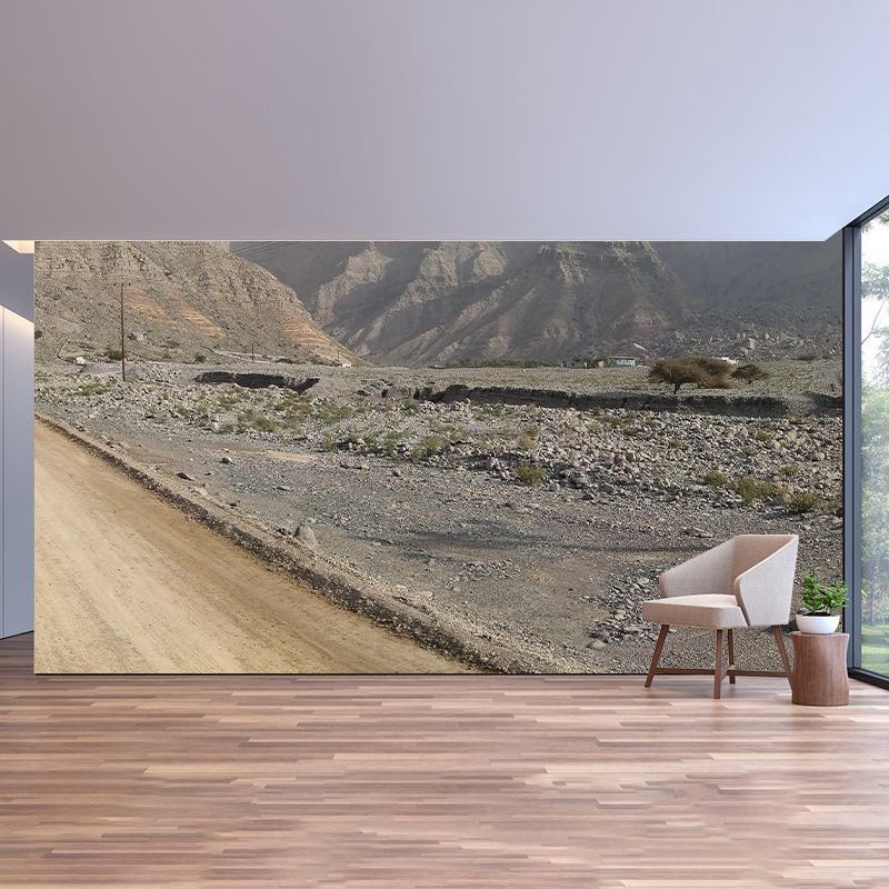 Contemporary Photography Style Desert Mural Wallpaper Mildew Resistant for Home