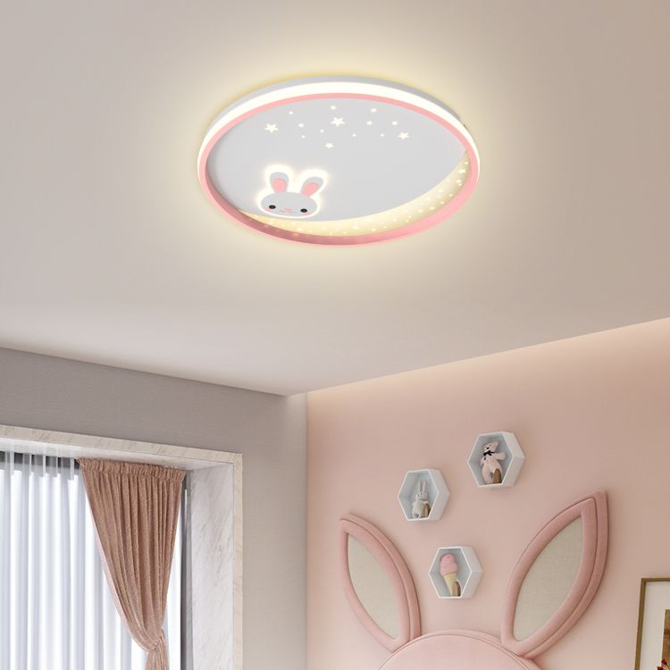 Kids Style Unique Shape Ceiling Fixtures Metal 2 Light Ceiling Mounted Lights