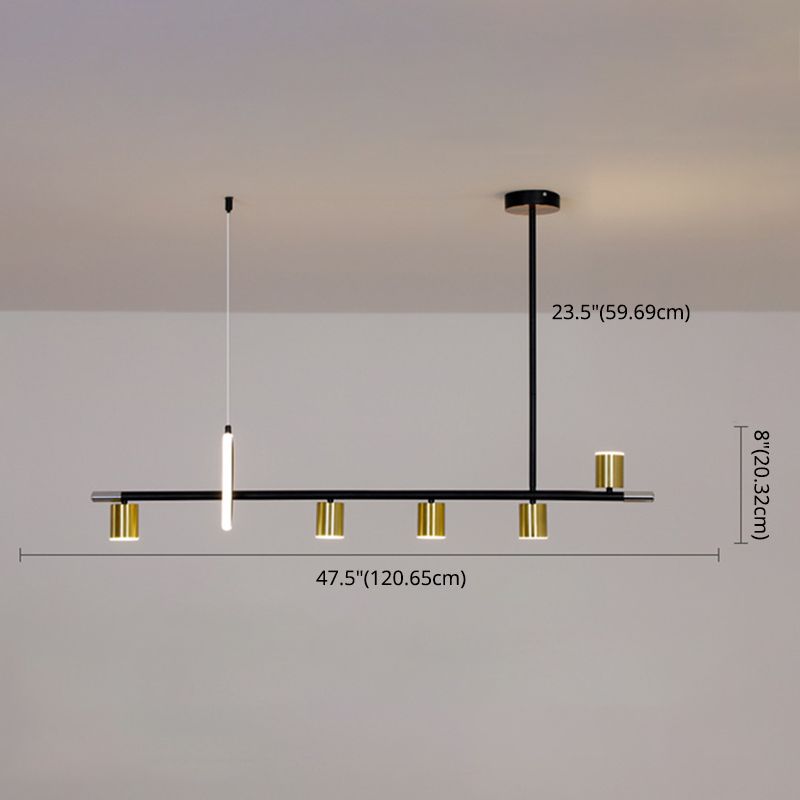 Minimalist Style Long Strip LED Island Light Modern Home Decorative Lighting Fixture