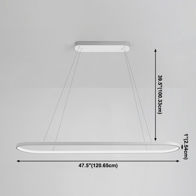 Moderne kroonluchters voor eetkamer ovaal plafond hanger licht metaal orb kroonluchter