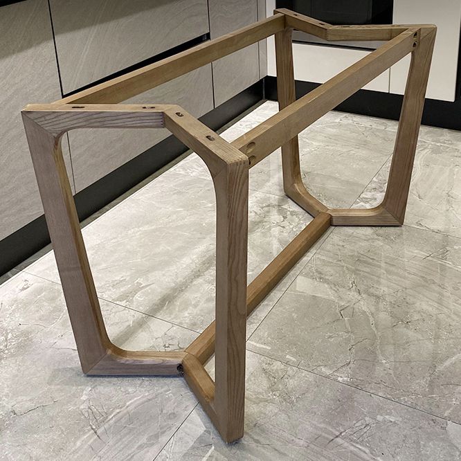 Minimalist Style Table Set with Sintered Stone Table and Upholstered Chairs