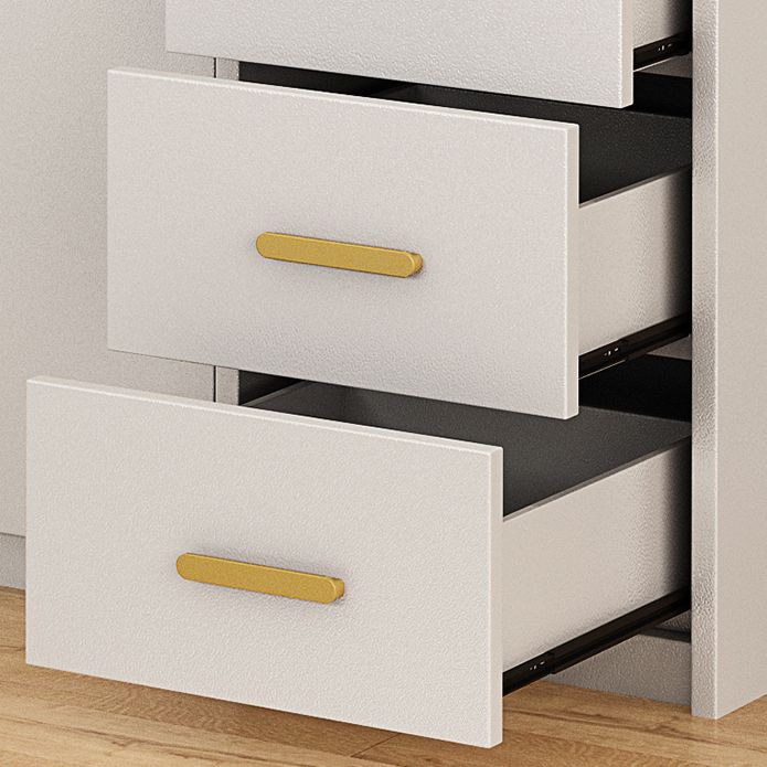 White Colour Wooden Wardrobe Contemporary Style Wardrobe Closet for Home