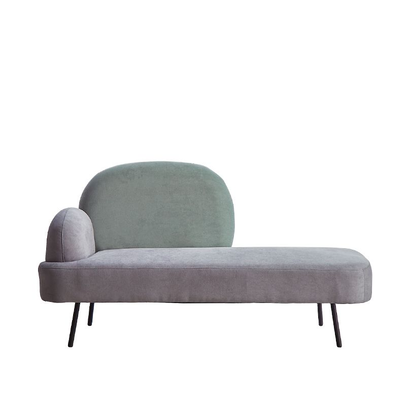 Contemporary Cotton Blend Single Arm Tight Back Light-grey Sofa Set