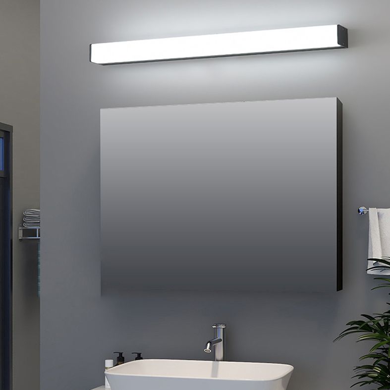 Modern Minimalist Style Rectangle Led Bathroom Vanity Light Fixtures Acrylic Vanity Sconce for Toilet