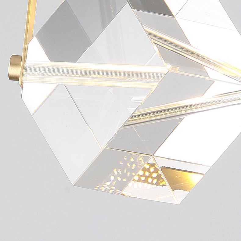 Leichter extravaganter Stil rechteckiger Wandleuchterkristall 1 Leichte Leuchten