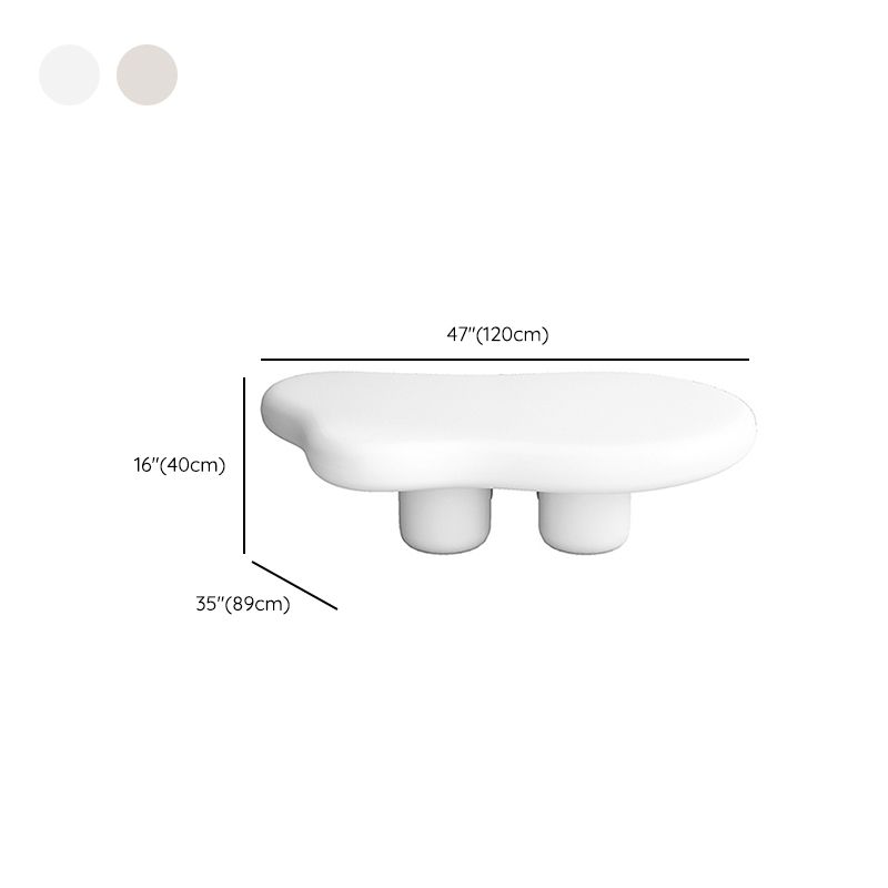 Modern 4 Legs Cocktail Table Glam Wooden Geometric Coffee Table