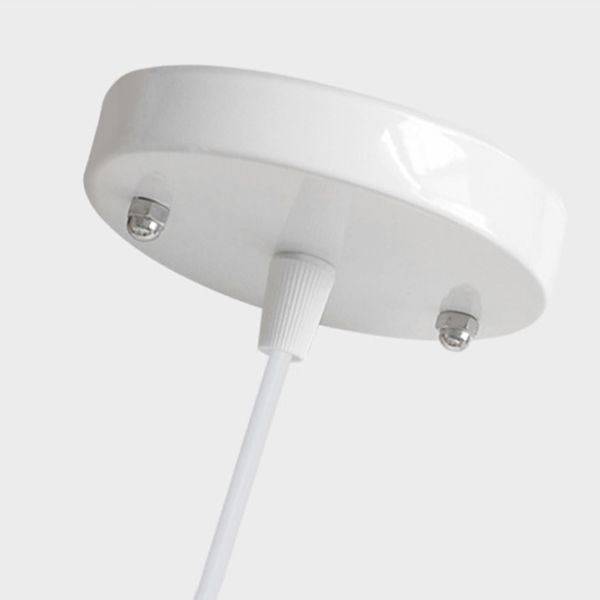 Pot Cover Shape Hanging Lighting Modern Metal 1 Light Pendant Lamp for Living Room