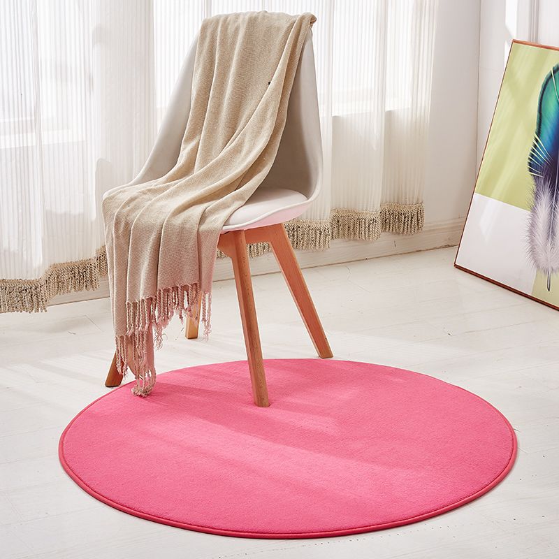 Green Living Room Area Rug Modern Polyester Area Carpet Anti-Slip Easy Care Rug