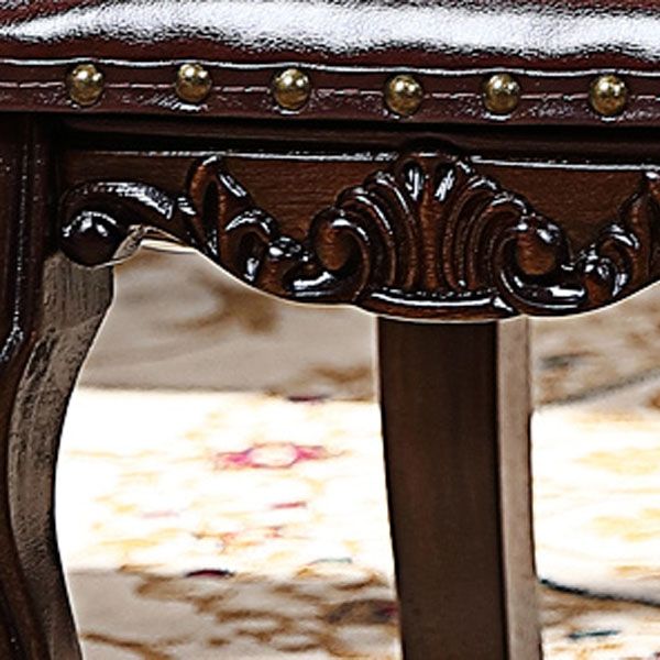 Victoria Style Rubberwood Chairs Open Back Side Kitchen Chairs Set