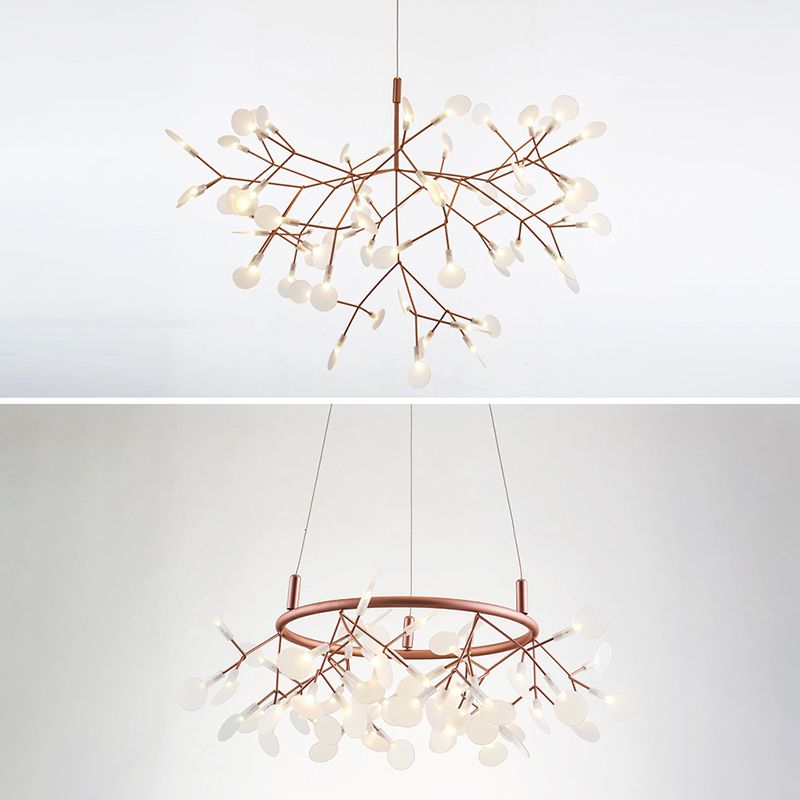 Luz de lámpara de araña de spray moderna kit de luz acrílico de acrílico
