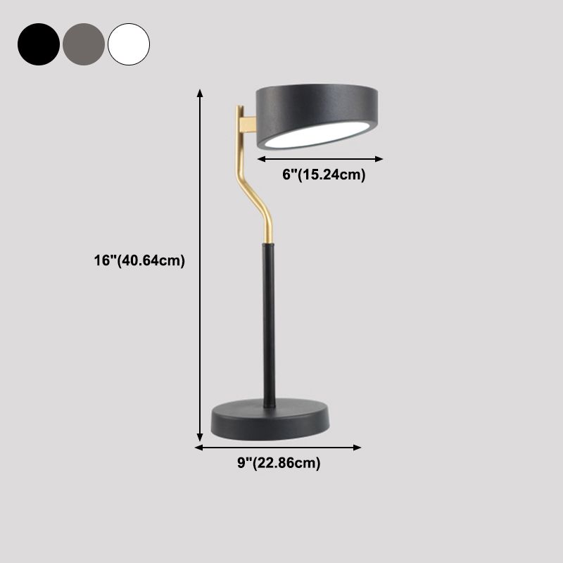 Geometrie -Tischlampe moderner Metall mit einem Lichttischlicht