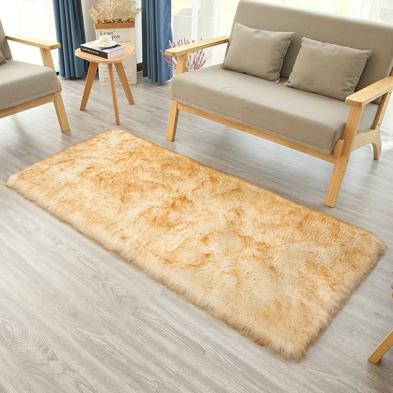 Tapis de couleur unie moderne Polyester Area Tapis de soins Easy Care pour décoration intérieure