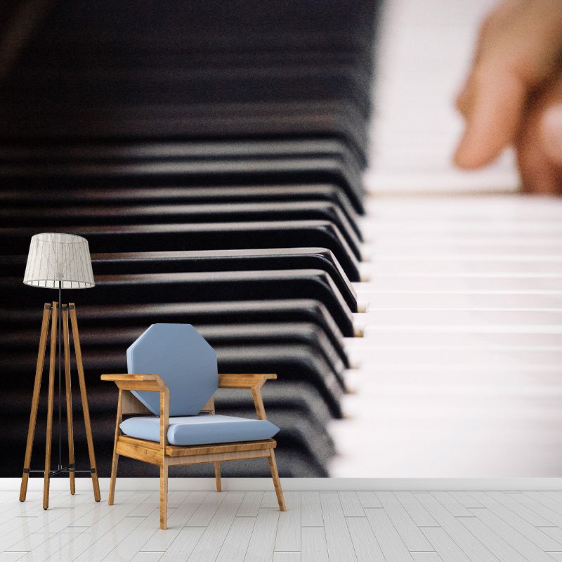 Customized Contemporary Piano Mural Mildew Resistant for Sitting Room Bedroom