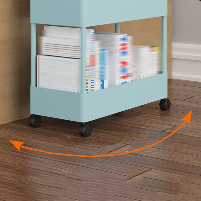 Libreria etagere verticale contemporanea con libreria di plastica in metallo