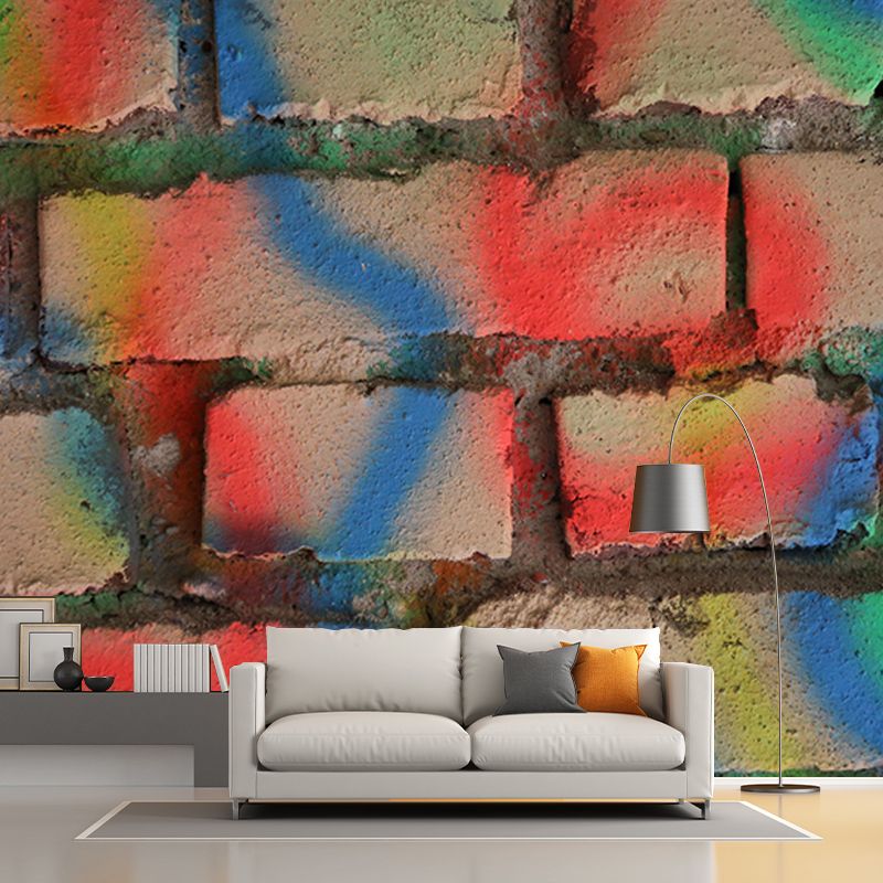 Industrial Style Stone Wallpaper Mural Mildew Resistant Decorative Living Room Wall Mural