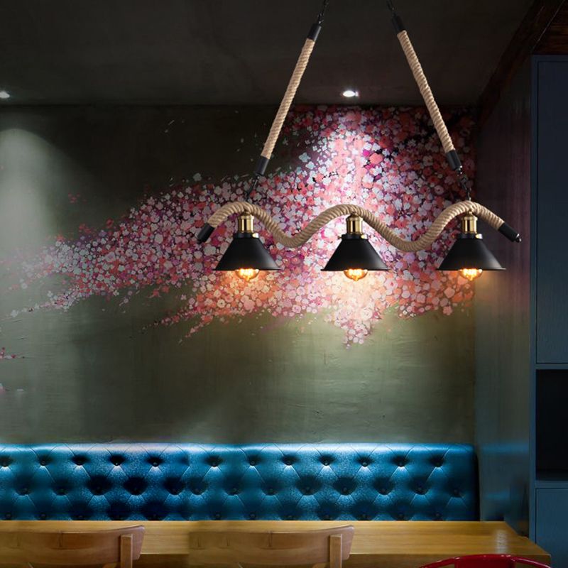 Industrial Island Lighting Cone Ceiling Light for Restaurant